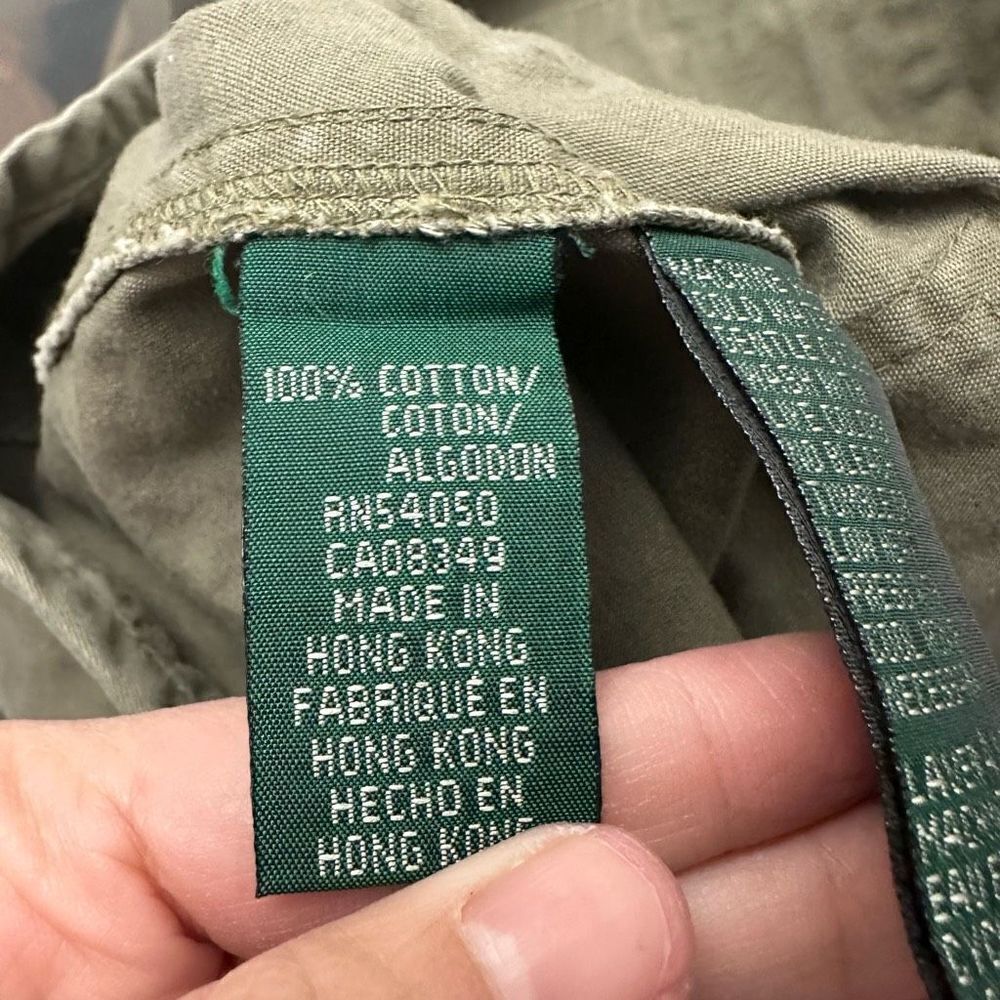 LAUREN‎ Ralph Lauren Women’s Vintage Fishing Utility Vest Olive green sz L - Picture 7 of 9